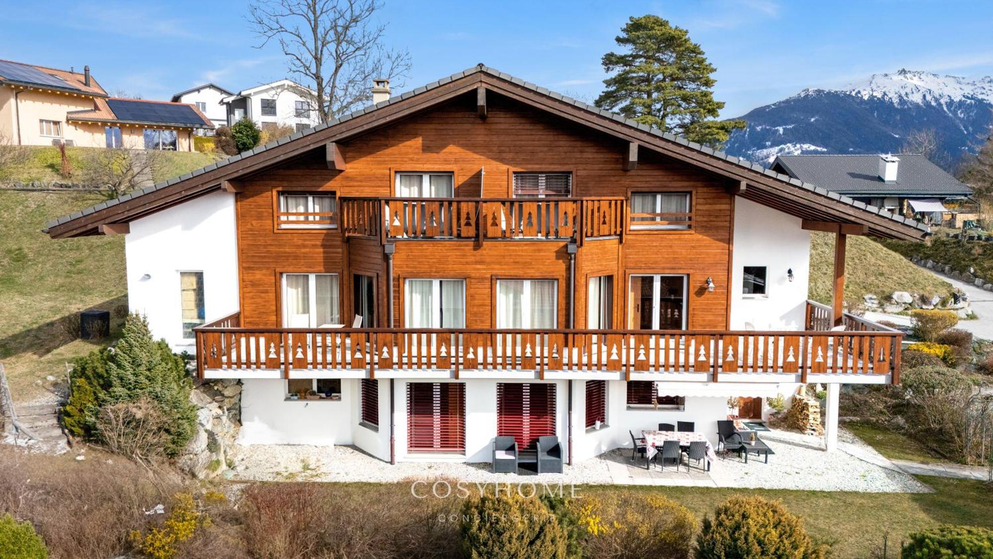 Chalet Des Alpes - Sunset View - Crans-Montana Zewnętrze zdjęcie