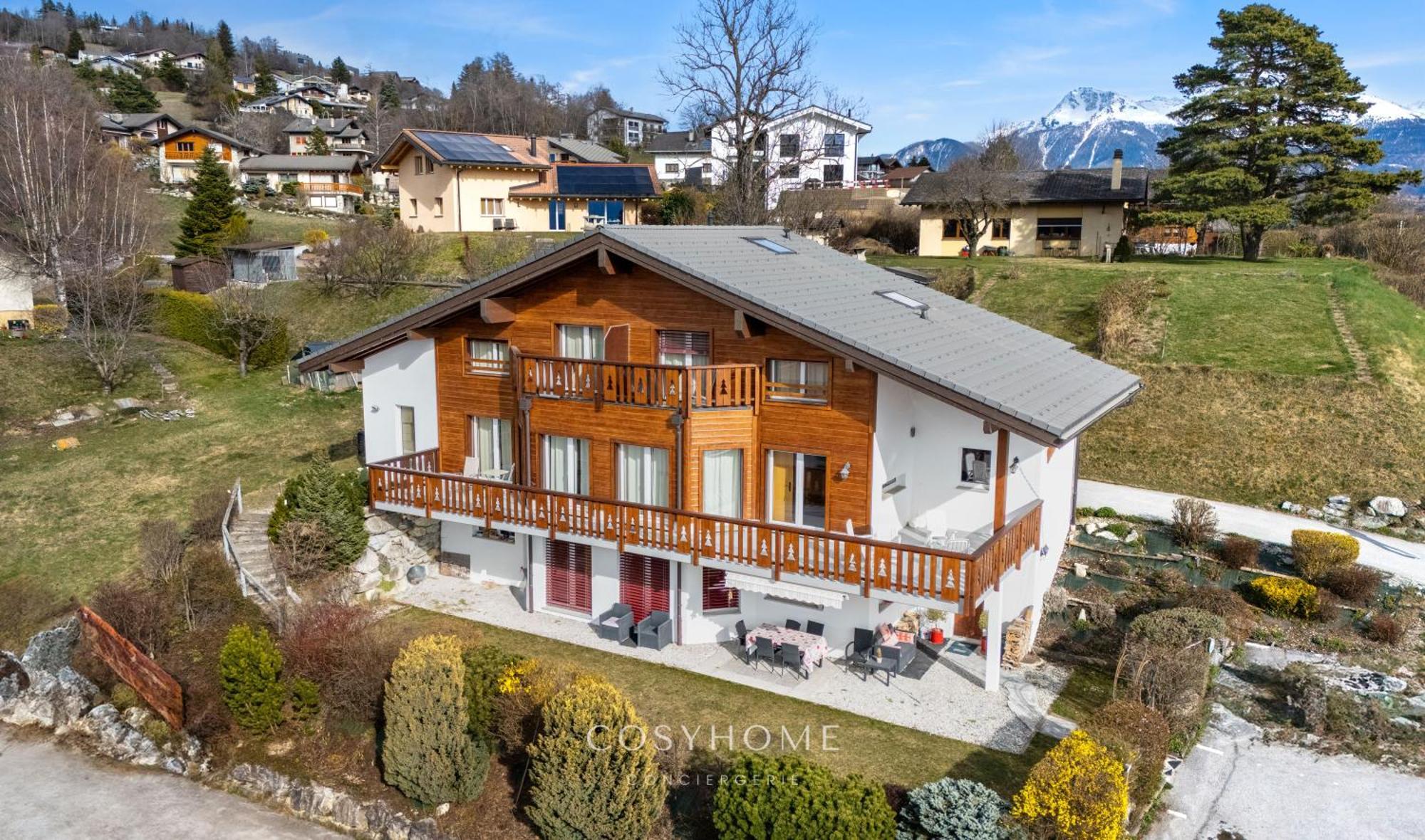 Chalet Des Alpes - Sunset View - Crans-Montana Zewnętrze zdjęcie